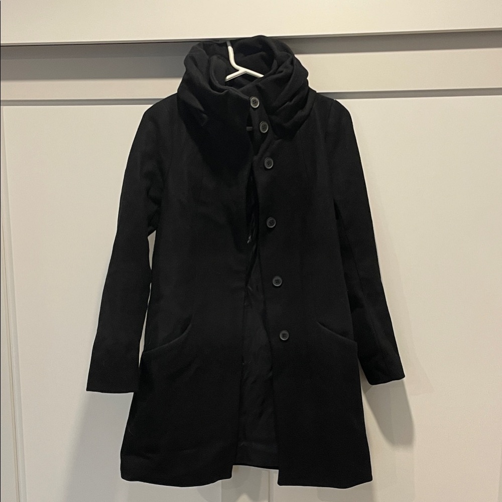 Zara Black Wool Coat